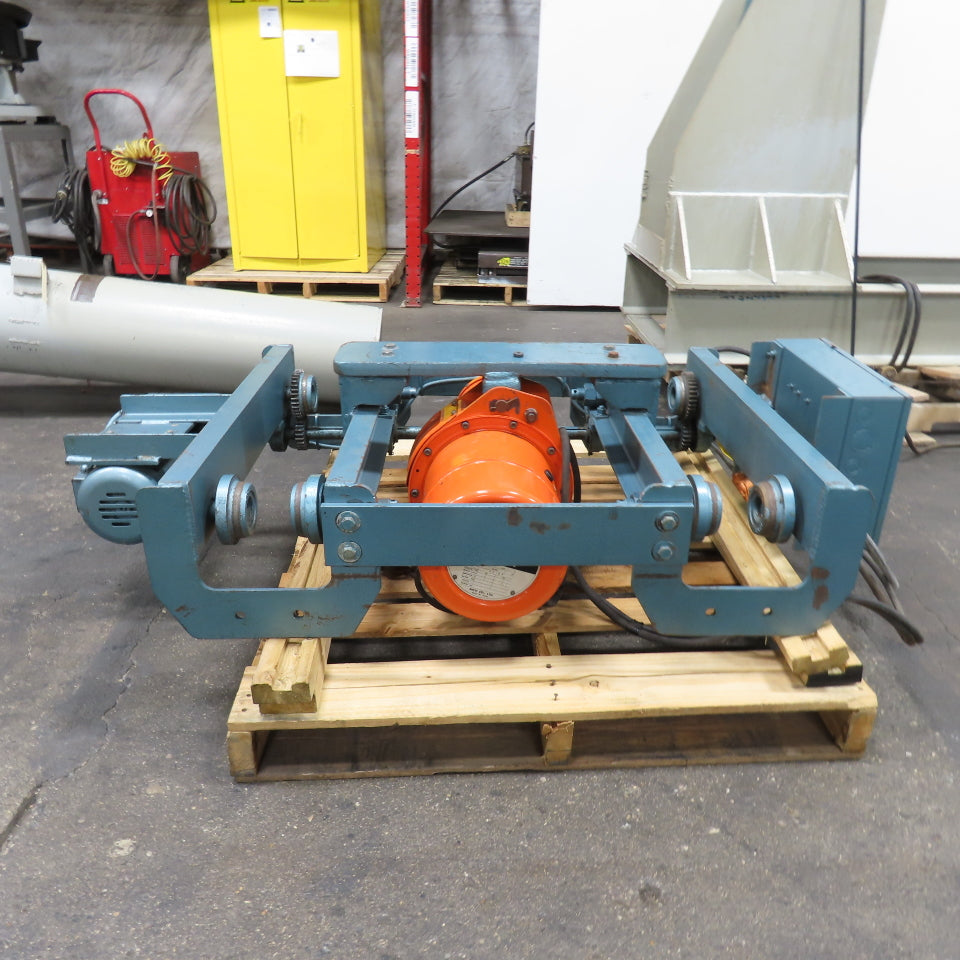 3 Ton Floor Mount Double Beam Jib Crane 10' Swing 70" Travel W/3Ton 3Ph Hoist