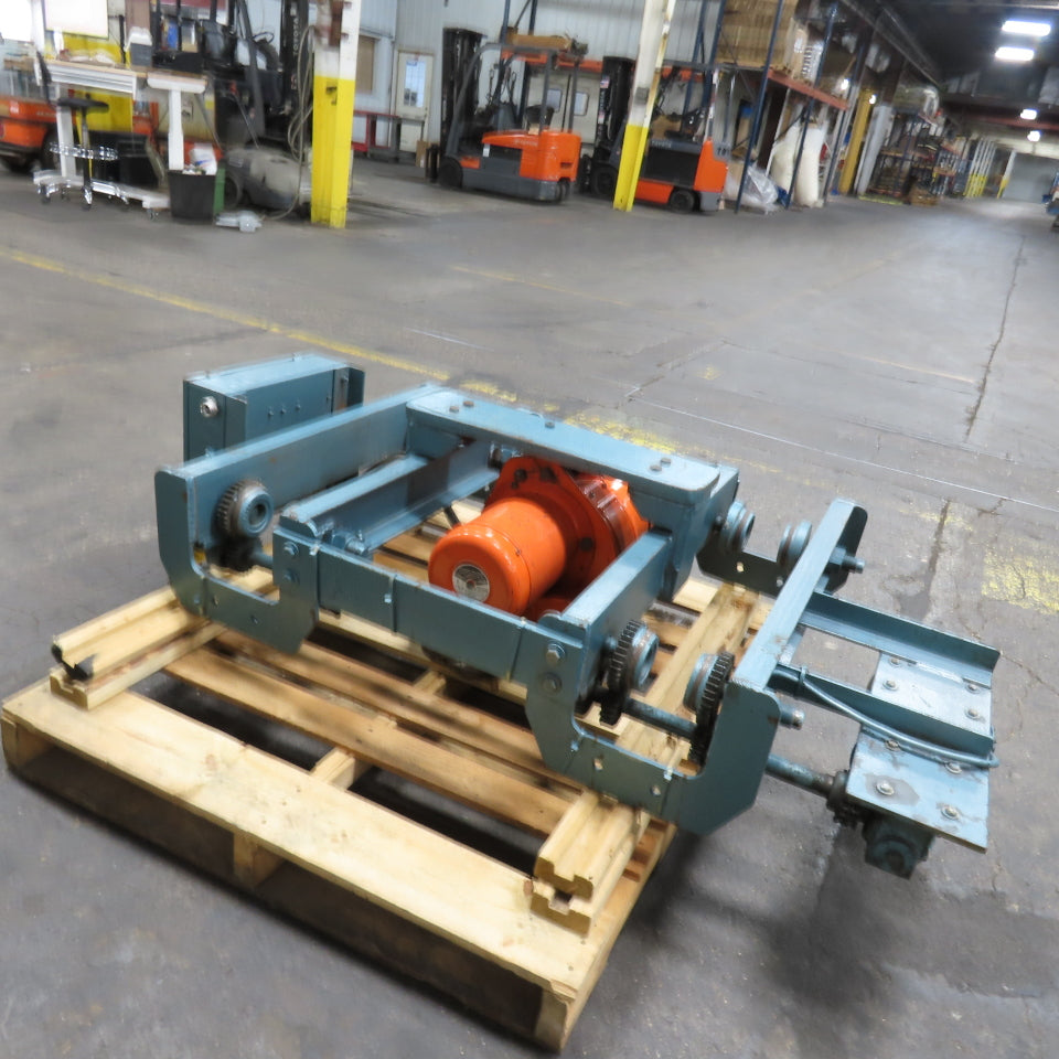 3 Ton Floor Mount Double Beam Jib Crane 10' Swing 70" Travel W/3Ton 3Ph Hoist