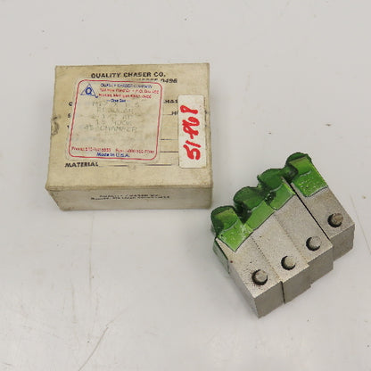 Quality Chaser Company M17 x 1.5 Regular 1-1/2KD 15 Hook Thread Chaser 45° Set/4