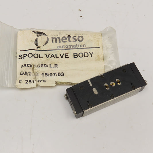 Metso 251979 Spool Valve Body