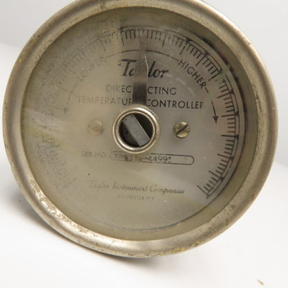 Taylor Direct Acting Temperature Controller Stainless Steel 3/4" NPT