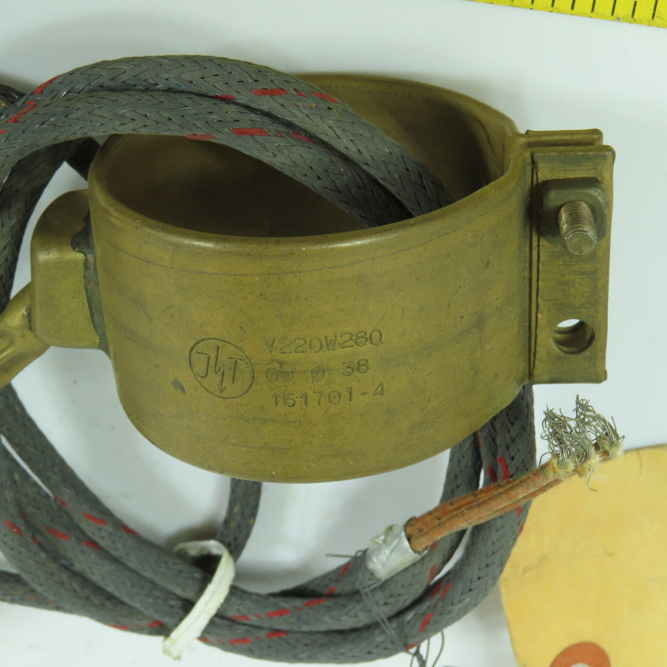 JHT 280W 220V Brass Heater Band 2-1/2" ID x 1.5" W Lot Of 2