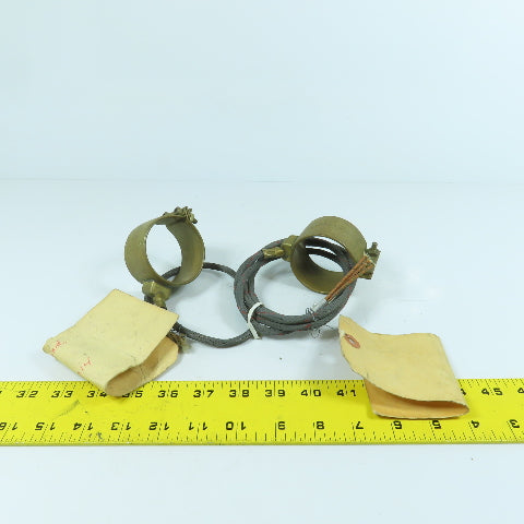 JHT 280W 220V Brass Heater Band 2-1/2" ID x 1.5" W Lot Of 2