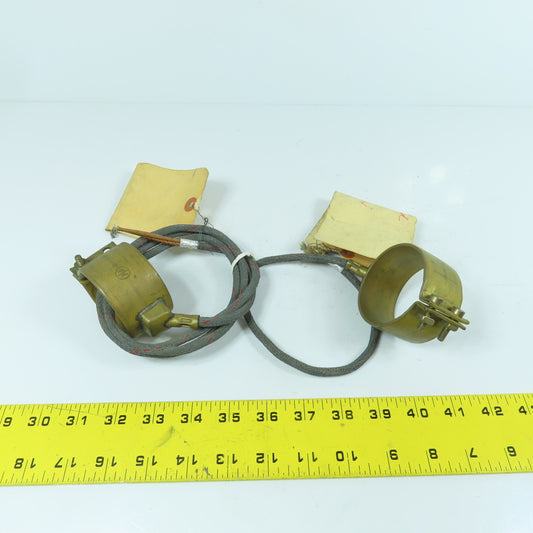 JHT 280W 220V Brass Heater Band 2-1/2" ID x 1.5" W Lot Of 2