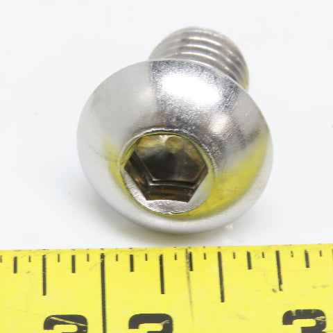 1/2-13x3/4" 18-8 Stainless Steel Button Head Socket Cap Machine Screws Lot of 30