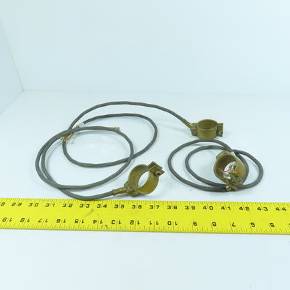 JHT 100W 220V Brass Heater Band 1-3/8" ID x 1" W Lot Of 3