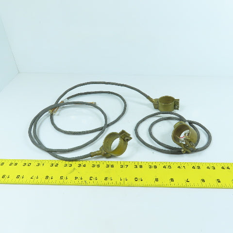 JHT 100W 220V Brass Heater Band 1-3/8" ID x 1" W Lot Of 3