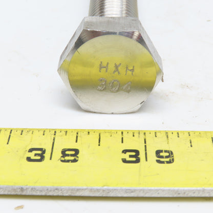 Hex Head Bolt 3/4-10 x 10" Full Thread Type 304 Stainless