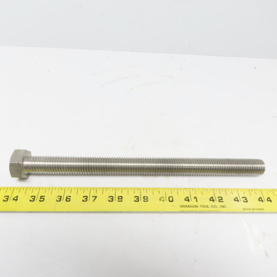 Hex Head Bolt 3/4-10 x 10" Full Thread Type 304 Stainless
