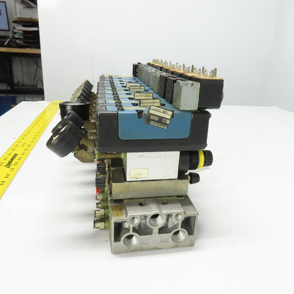 Rexroth Pneumatic 10-Valve Manifold Assy (3)GS10061-2440 (4)GS10061-3640 Compare