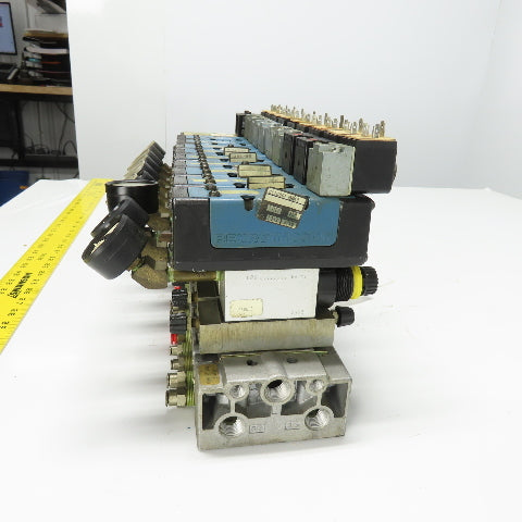 Rexroth Pneumatic 10-Valve Manifold Assy (3)GS10061-2440 (4)GS10061-3640 Compare