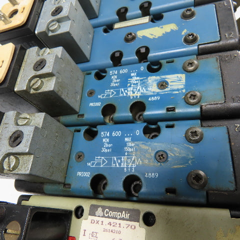 Rexroth Pneumatic 10-Valve Manifold Assy (3)GS10061-2440 (4)GS10061-3640 Compare