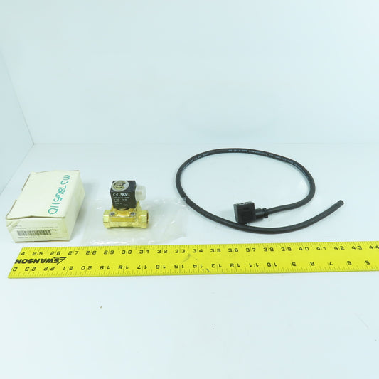 Asco SC8240S407 2-Way NC General Service Brass Solenoid Valve 120V 120PSI 1/2"