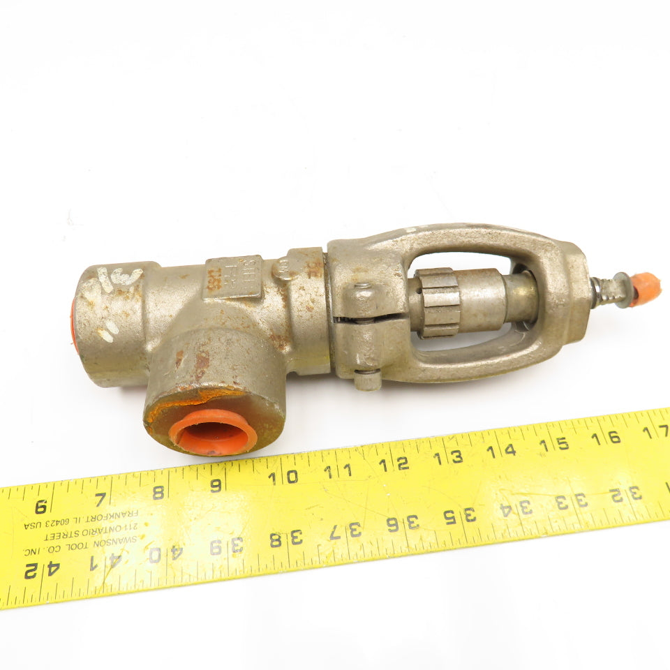 Conval 3/4" Stainless Steel Throttle Clamp Seal Valve 90°