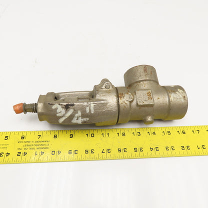 Conval 3/4" Stainless Steel Throttle Clamp Seal Valve 90°