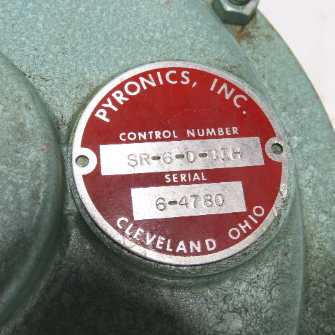 Pyronics SR-6-0-CIH Pressure Regulator Assembly 1"NPT Top W/1500PSI Shutoff Valv