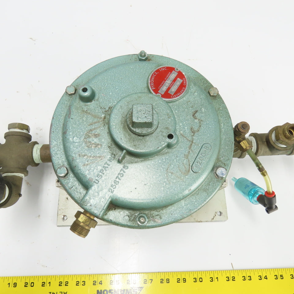Pyronics SR-6-0-CIH Pressure Regulator Assembly 1"NPT Top W/1500PSI Shutoff Valv