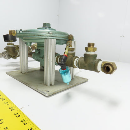 Pyronics SR-6-0-CIH Pressure Regulator Assembly 1"NPT Top W/1500PSI Shutoff Valv