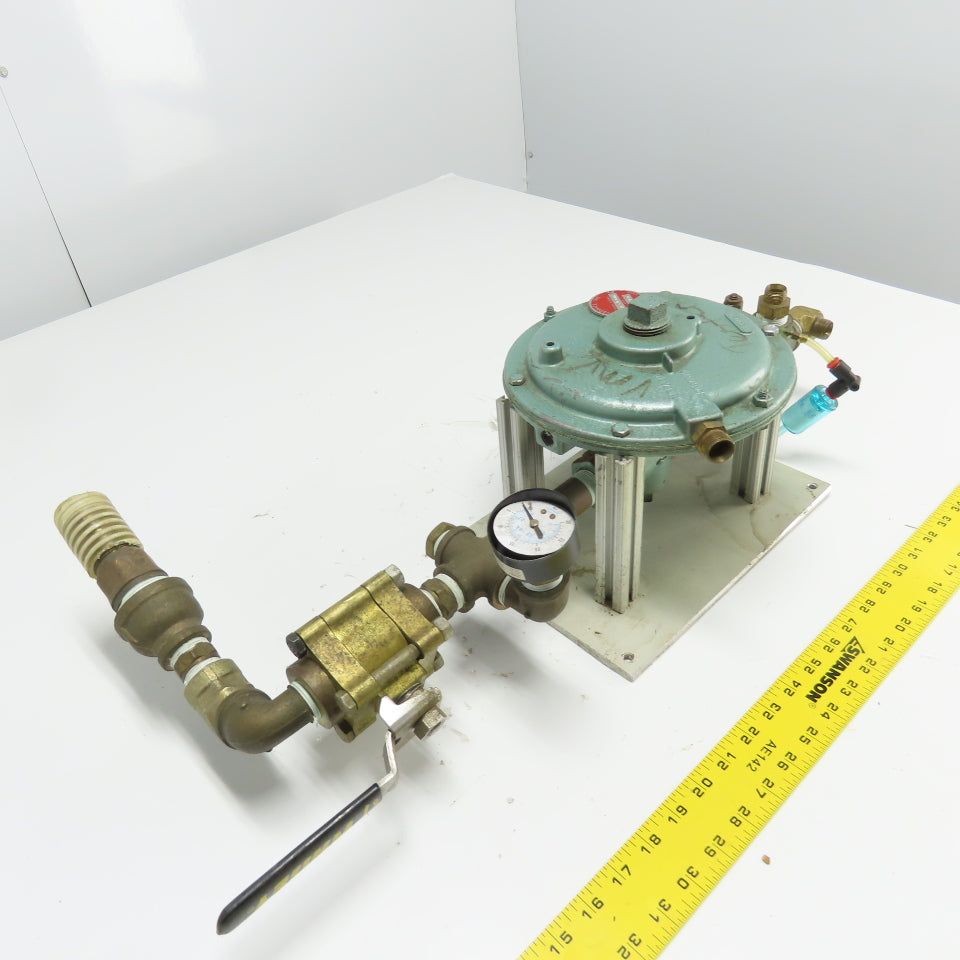 Pyronics SR-6-0-CIH Pressure Regulator Assembly 1"NPT Top W/1500PSI Shutoff Valv