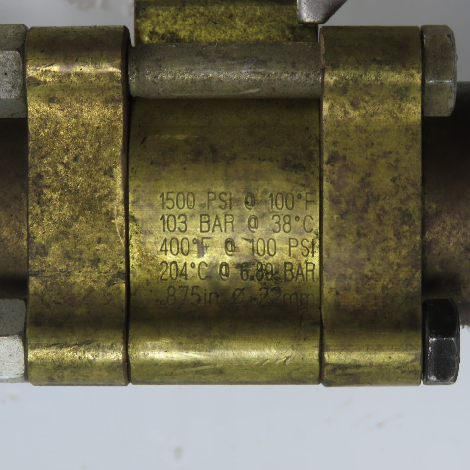 Pyronics SR-6-0-CIH Pressure Regulator Assembly 1"NPT Top W/1500PSI Shutoff Valv