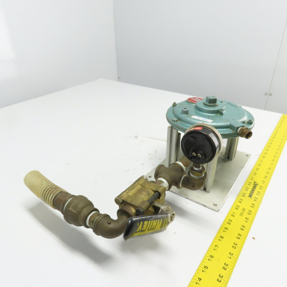 Pyronics SR6-0-CIH Pressure Regulator Assembly 1"NPT Top W/1500PSI Shutoff Valve