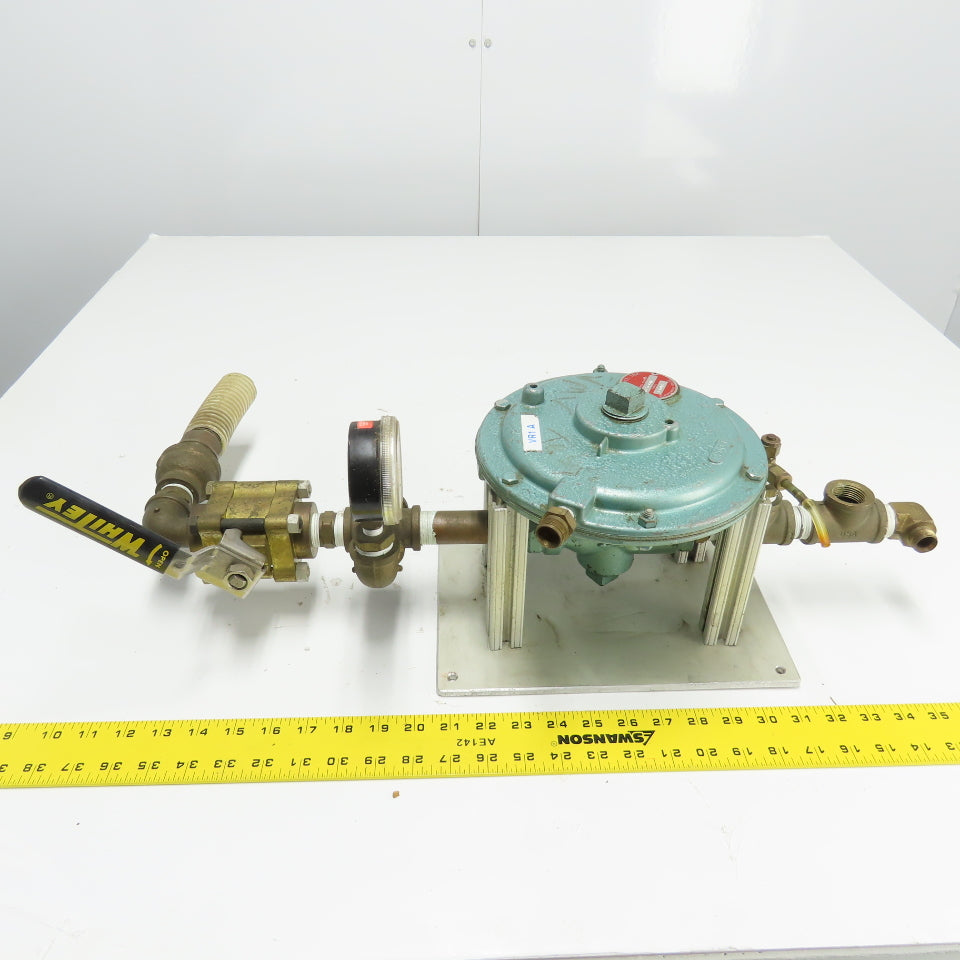 Pyronics SR6-0-CIH Pressure Regulator Assembly 1"NPT Top W/1500PSI Shutoff Valve