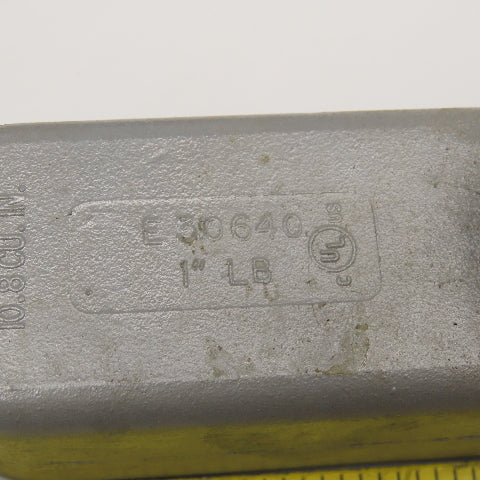 E30640 1" Cast Aluminum LB Conduit Body Lot Of 6 No Covers Or Gaskets