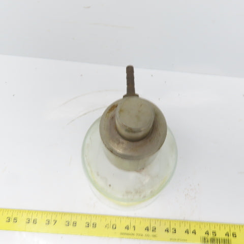 Vintage Antique Laboratory Glass Bell Jar Open Bottom 3-3/4" x 4-3/4" ID