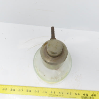 Vintage Antique Laboratory Glass Bell Jar Open Bottom 3-3/4" x 4-3/4" ID