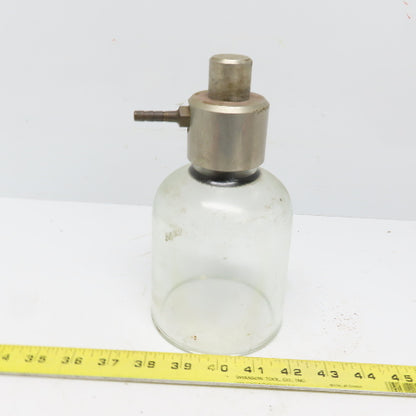 Vintage Antique Laboratory Glass Bell Jar Open Bottom 3-3/4" x 4-3/4" ID