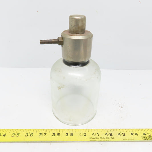 Vintage Antique Laboratory Glass Bell Jar Open Bottom 3-3/4" x 4-3/4" ID