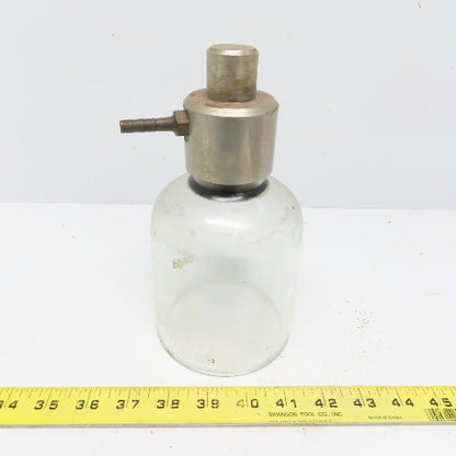 Vintage Antique Laboratory Glass Bell Jar Open Bottom 3-3/4" x 4-3/4" ID