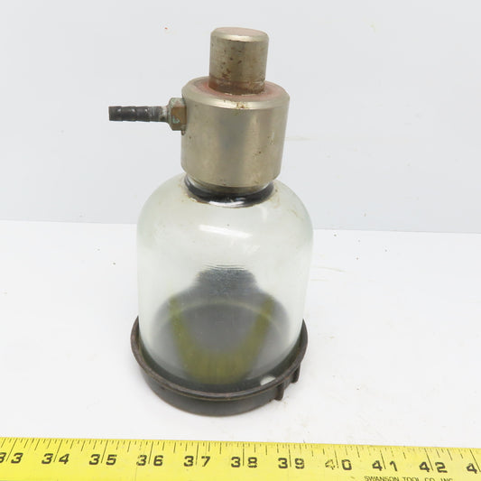 Vintage Antique Laboratory Glass Bell Jar Open Bottom 3-3/4" x 4-3/4" ID