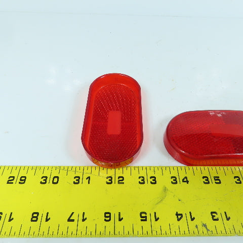 Reflect-O-Lite SAE-P2-A-72 478 Trailer Light Cover Lens RED Lot Of 3