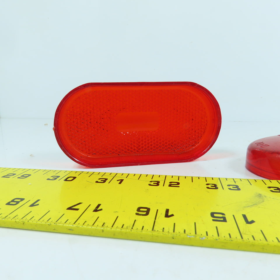 Reflect-O-Lite SAE-P2-A-72 478 Trailer Light Cover Lens RED Lot Of 3