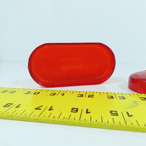 Reflect-O-Lite SAE-P2-A-72 478 Trailer Light Cover Lens RED Lot Of 3