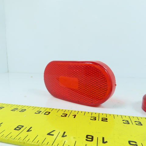 Reflect-O-Lite SAE-P2-A-72 478 Trailer Light Cover Lens RED Lot Of 3