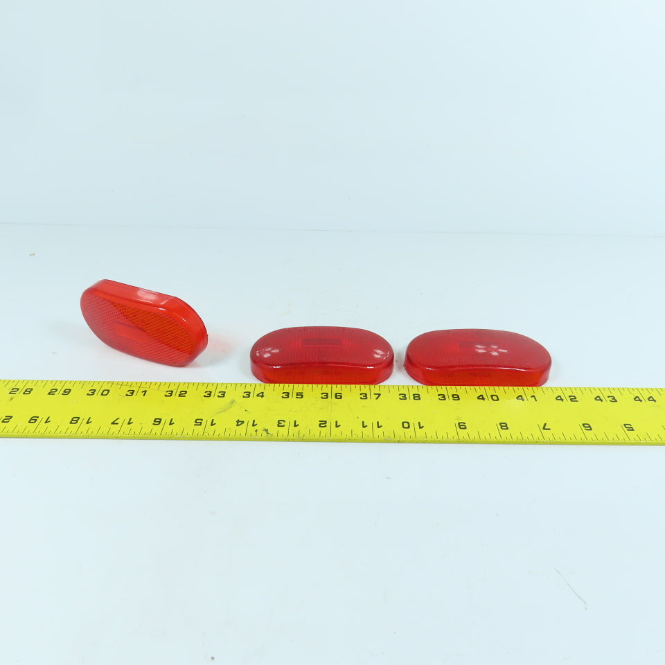 Reflect-O-Lite SAE-P2-A-72 478 Trailer Light Cover Lens RED Lot Of 3