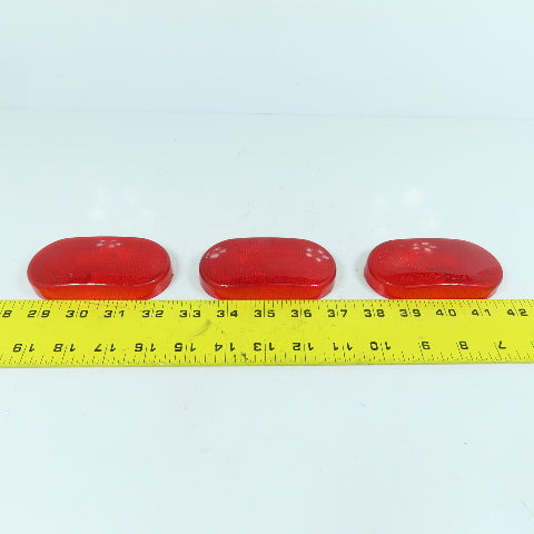 Reflect-O-Lite SAE-P2-A-72 478 Trailer Light Cover Lens RED Lot Of 3