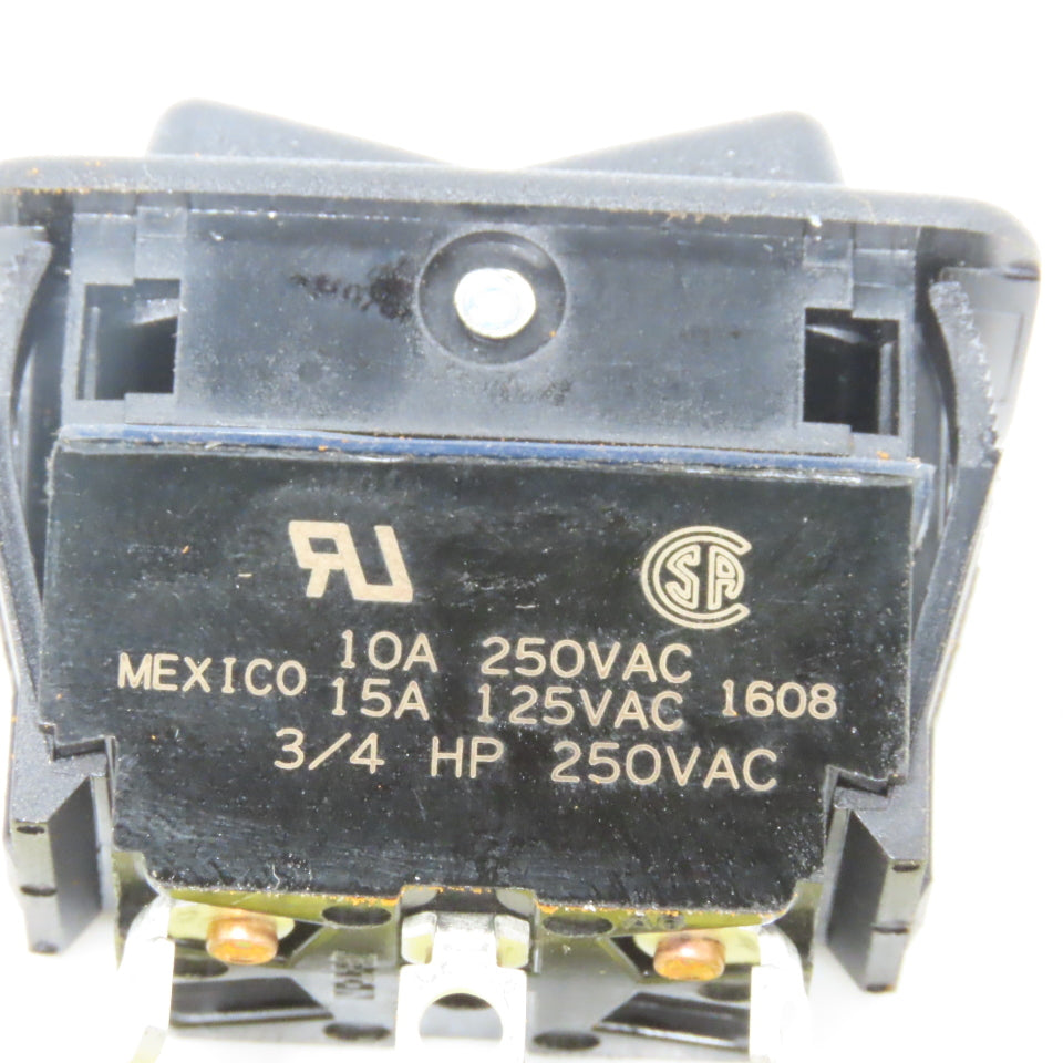 Eaton Rocker Switch 10A 250VAC 15A 125VAC 3/4 HP IN/Off/OUT 3pins