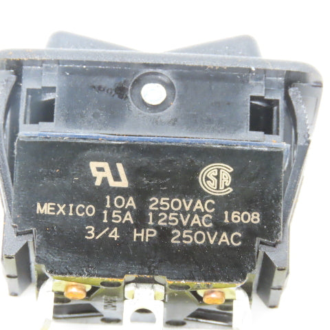 Eaton Rocker Switch 10A 250VAC 15A 125VAC 3/4 HP IN/Off/OUT 3pins