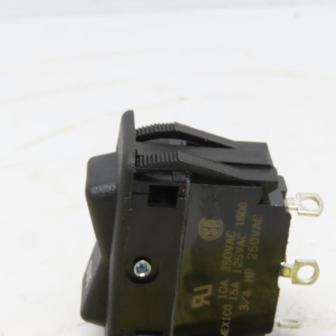 Eaton Rocker Switch 10A 250VAC 15A 125VAC 3/4 HP IN/Off/OUT 3pins