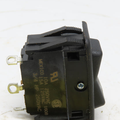 Eaton Rocker Switch 10A 250VAC 15A 125VAC 3/4 HP IN/Off/OUT 3pins