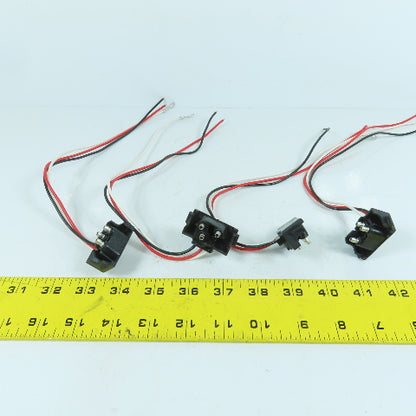 Truck Trailer Molded 3 Prong Pigtail Harness Stop Turn Tail Brake Light Lot/4