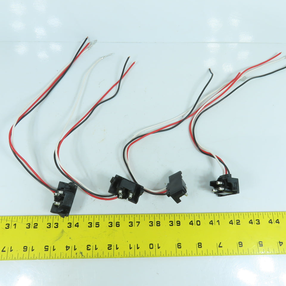 Truck Trailer Molded 3 Prong Pigtail Harness Stop Turn Tail Brake Light Lot/4