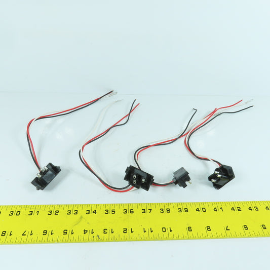 Truck Trailer Molded 3 Prong Pigtail Harness Stop Turn Tail Brake Light Lot/4
