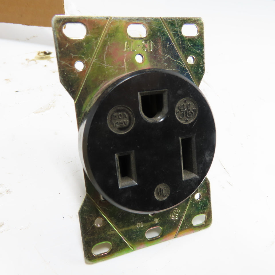 General Electric GE4140-3 Flush Receptacle 2-Pole 3-Wire 12V 50A Lot Of 10