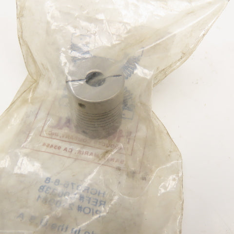 Helical Products HCR075-8-8 Flexible Beam Shaft Coupling 1/4"