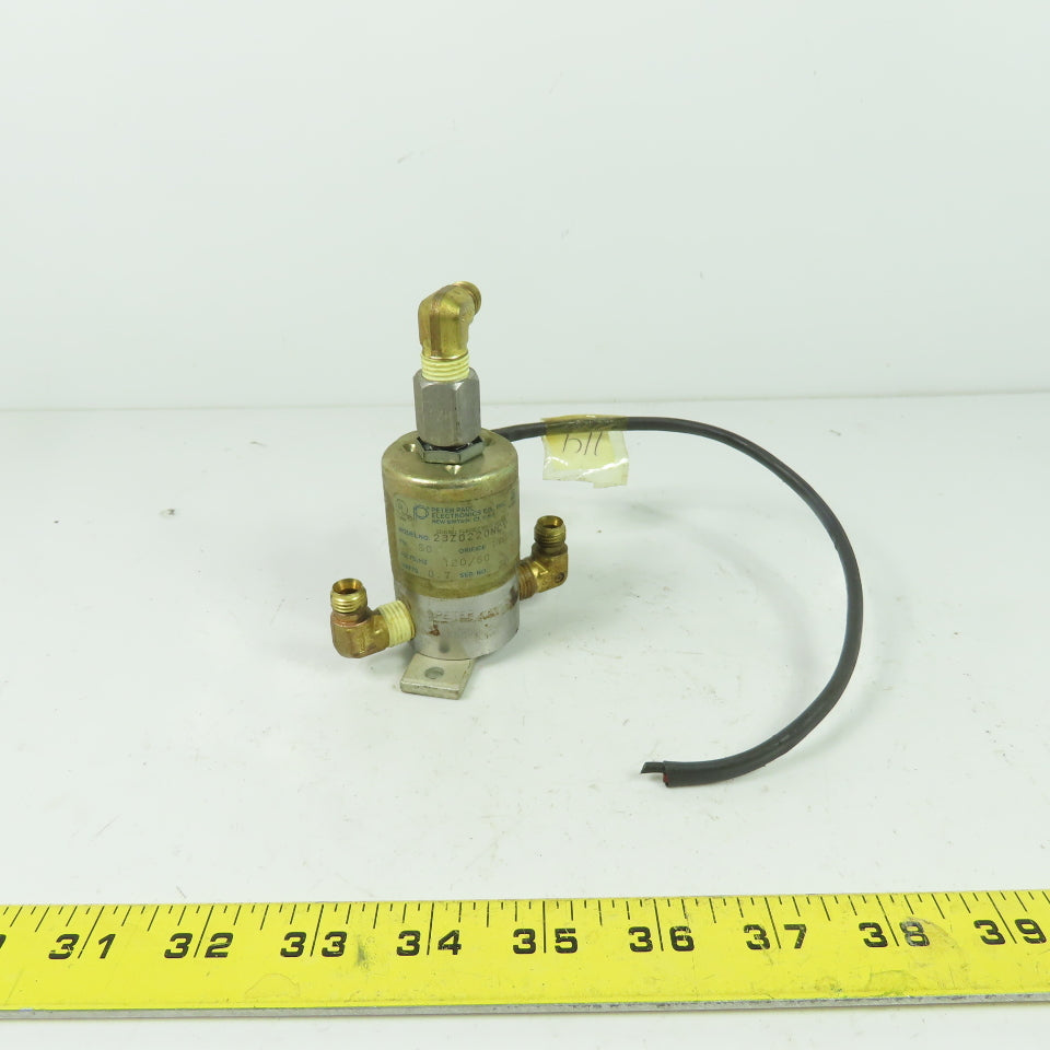 Peter Paul 23Z0220NCV Solenoid Valve 1/4" NPT 50PSI 120V 60Hz Orifice 1/8x 3/32