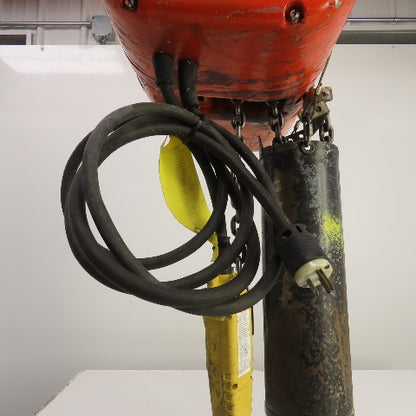 CM Model J 1/2 Ton 1000LB Electric Chain Hoist 15' Lift 32FPM 115V SINGLE PHASE